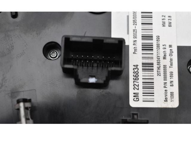 Блок управления климат-контролем 22766834, 22766834   Chevrolet Equinox