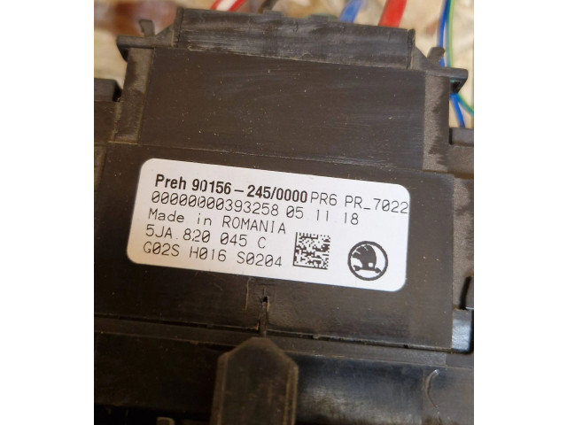Блок управления климат-контролем 5JA820045C, 901562450000 Skoda Rapid (NH)