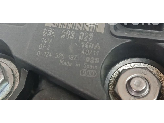 Генератор 03L903023, 0124525187 Volkswagen Golf VI