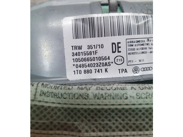 Боковая подушка безопасности 1T0880741K, 34015581F Volkswagen Touran II