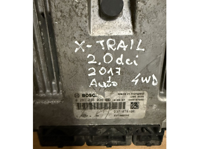 Řídící jednotka 0281034036, 237107819R Nissan X-Trail T32 2016