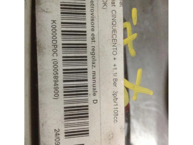 Zpětné zrcátko Fiat 500 Cinquecento 1994