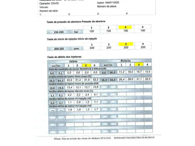 Форсунка 338002A900, 0445110320    KIA Ceed   
