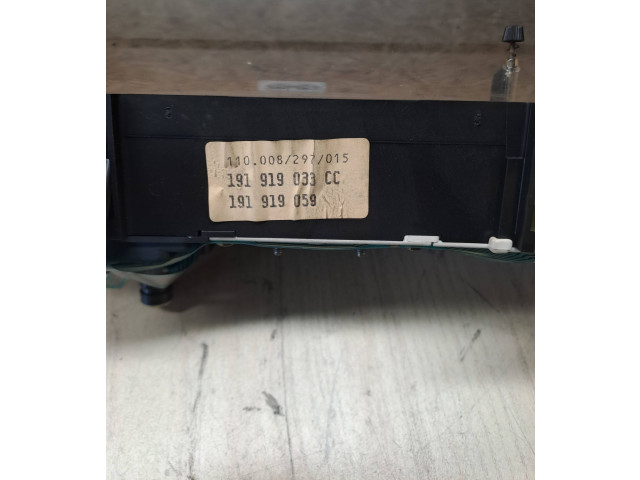 Панель приборов 191919059, 191919033CC Volkswagen Jetta II