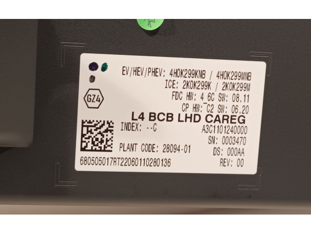 Панель приборов 680502337R   Renault Megane E-Tech       