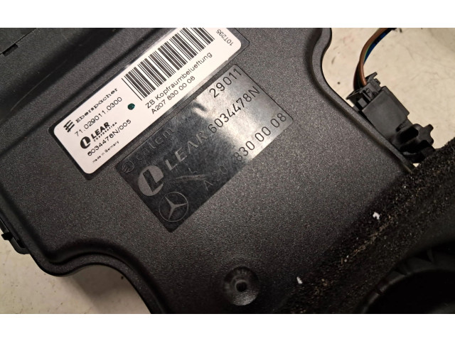 Вентилятор печки    A2078300008   Mercedes-Benz E A207