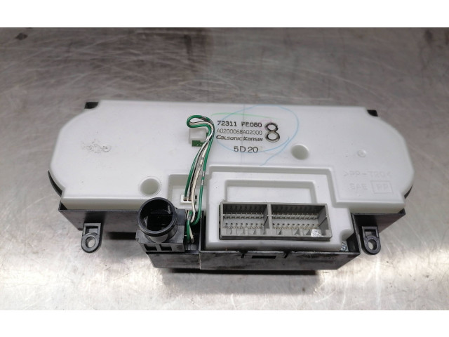 Блок управления климат-контролем 72311FE080, A0200068A02000 Subaru Impreza II