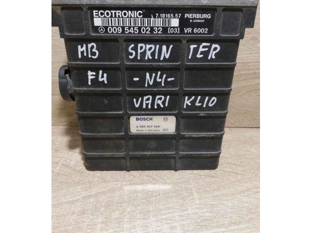 Řídící jednotka 0285007058, Tested Mercedes-Benz E W124 1993