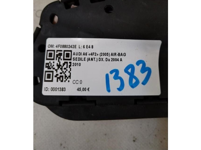 Подушка безопасности в сиденье 4F0880242E, 4F0880242E Audi A6 S6 C6 4F