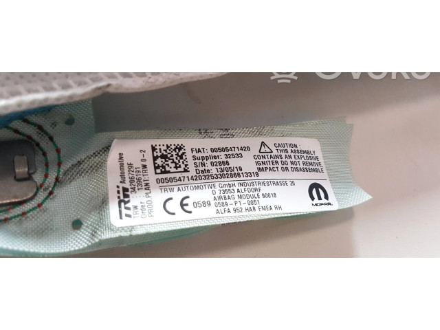 Боковая подушка безопасности 00505471420, 50547142   Alfa Romeo Giulia