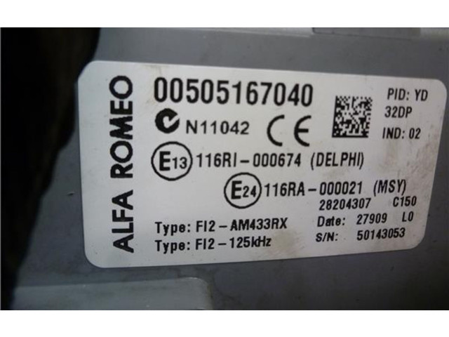 Řídící jednotka 505167040   Alfa Romeo Mito 2009