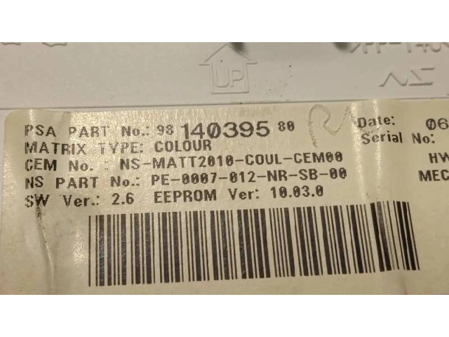 Панель приборов 9814039580, 9822703980   Peugeot 2008 I       