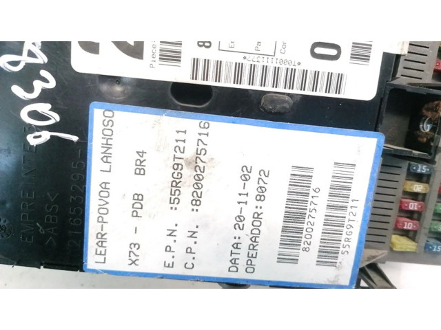   Pojistková skříňka 8200275716, 55RG9T211   Renault Vel Satis 2002