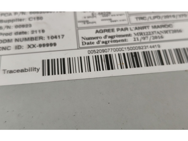 Радио/ проигрыватель CD/DVD / навигация FJ5MRBTM16, 00520907700 Opel Combo