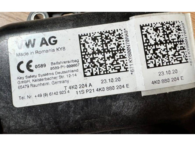 Подушка безопасности пассажира 0589P1000867, T4K0204A   Audi A6 S6 C8 4K