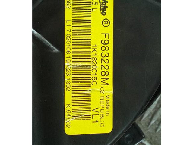 Вентилятор печки 1K1820015C, F983228M Audi A3 S3 8P