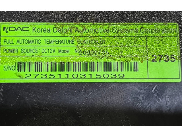 Блок управления климат-контролем 20992735, 0992735 Chevrolet Captiva