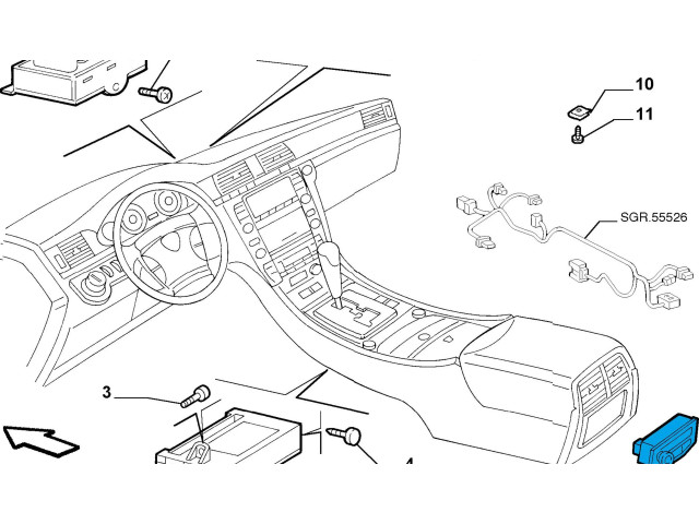 Блок управления климат-контролем 735377297, 156037001 Lancia Thesis