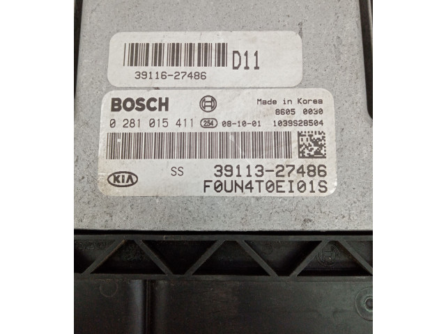 Блок управления двигателя 0281015411, BOSCH   KIA Carens II
