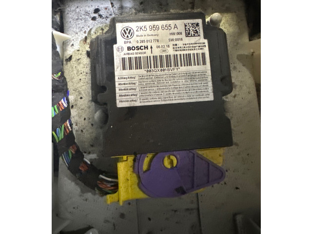 Блок подушек безопасности 2K5959655A, 0285012778 Volkswagen Caddy
