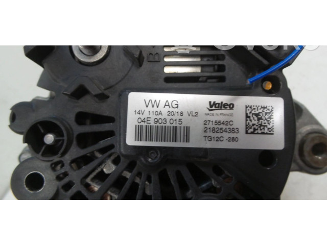Генератор 04E903015, 04E903015G   Skoda Fabia Mk3 (NJ)      