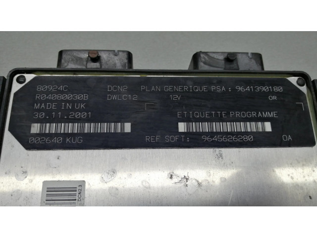 Řídící jednotka 9645626280, 9641390180   Citroen Berlingo 2002