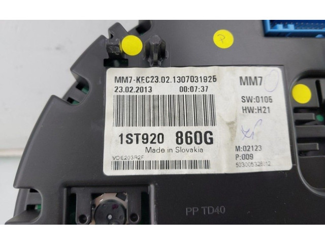 Спидометр (приборный щиток)       Skoda Citigo  2011 - 2020 года   