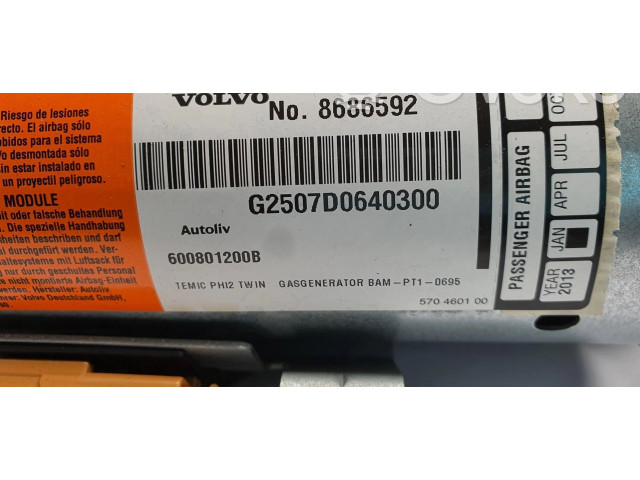 Подушка безопасности пассажира 8686592 Volvo XC90