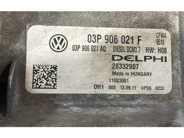Блок управления двигателя 03P906021F, 03P906021AQ Skoda Fabia Mk2 (5J)