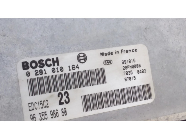 Блок управления двигателя 9635598680, 0281010164 Citroen Xantia