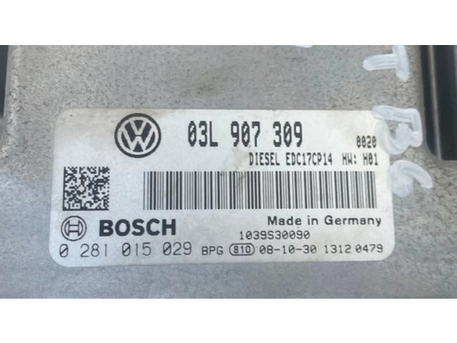 Блок управления двигателя 03L907309, 0281015029   Volkswagen PASSAT