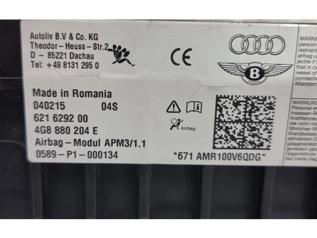 Рулевая рейка  Надувная подушка для пассажира 4G8880204E, 621629200   Audi A6 S6 C7 4G 2011 - 2018 года