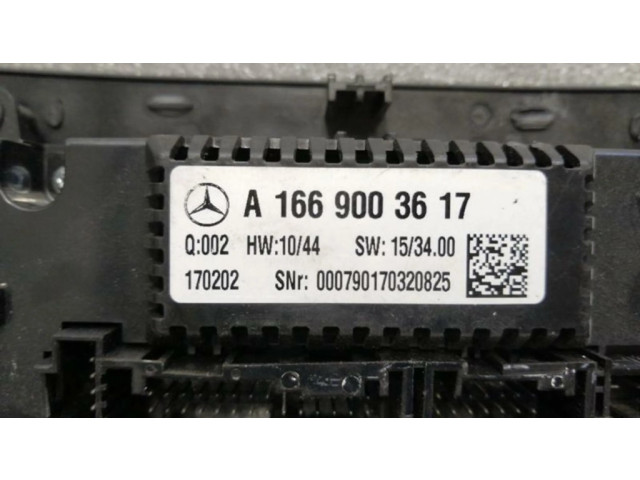 Блок управления климат-контролем A1669003617   Mercedes-Benz GLS X166