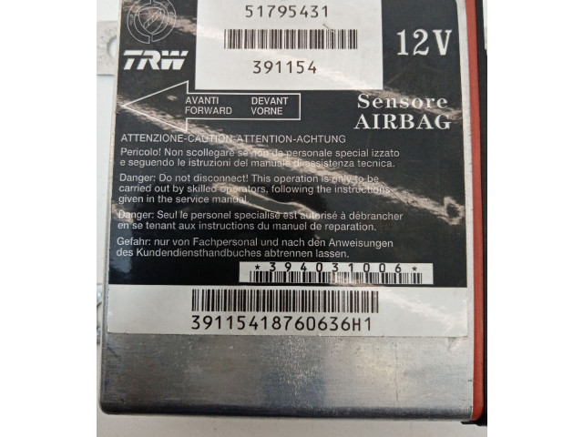 Блок подушек безопасности 51795431, 391154 Fiat Grande Punto