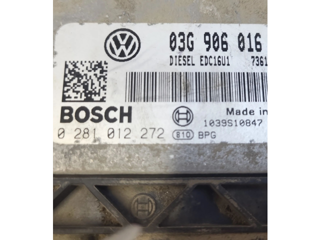 Řídící jednotka 0281012272, 03G906016 Volkswagen Caddy 2007