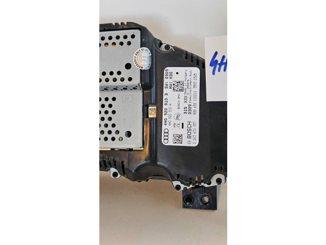 Přístrojová deska  Audi A8 S8 D4 4H 2011 4H0920910D, 4H0920910A  