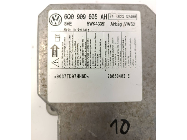 Блок подушек безопасности 6Q0909605AH, 5WK43351 Volkswagen Caddy