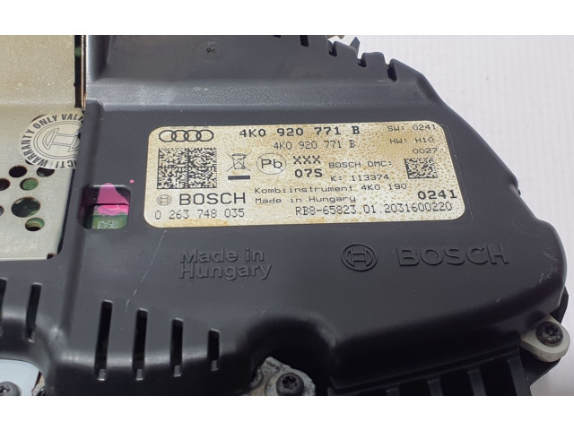 Přístrojová deska Audi A6 S6 C8 4K 2020 4K0920771B