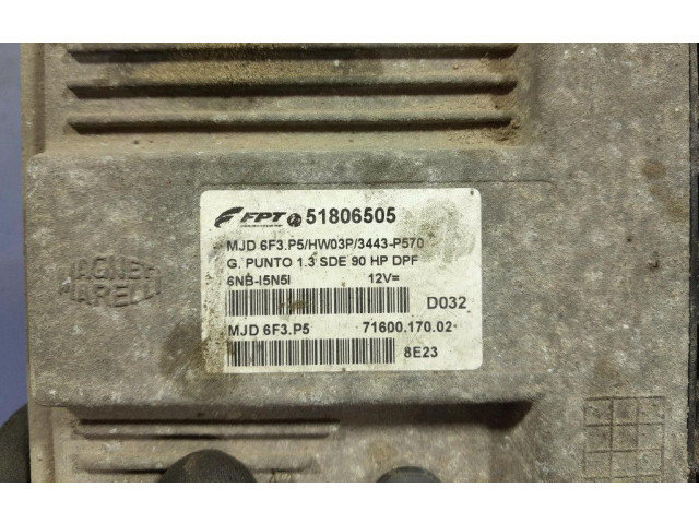 Řídící jednotka 51806505, 51806505 Fiat Punto (199) 2008