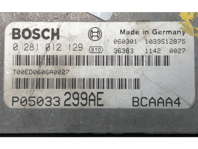 Řídící jednotka 0281012129 Dodge Caliber 2006