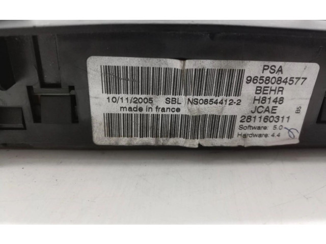 Блок управления климат-контролем 9658084577   Citroen C4 I