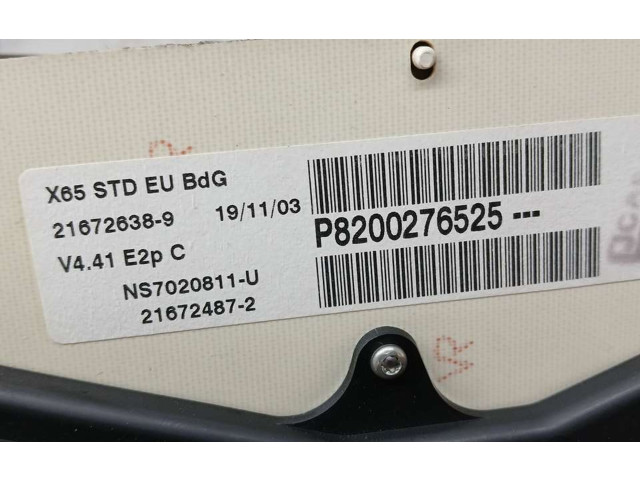 Панель приборов 8200276525, JOHNCONCONTROLS Renault Clio II