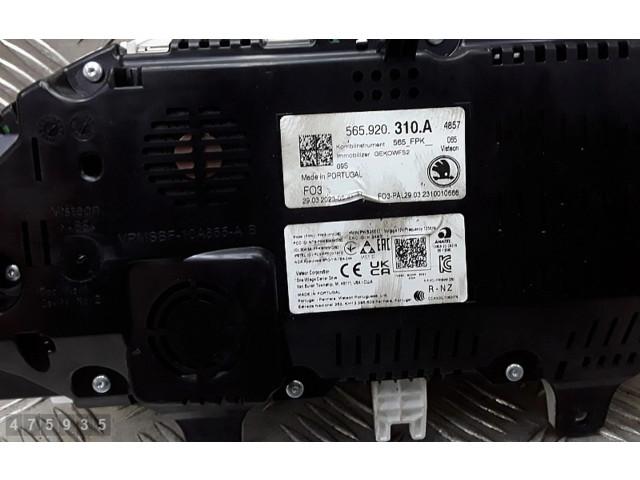 Панель приборов 565920310a Skoda Karoq