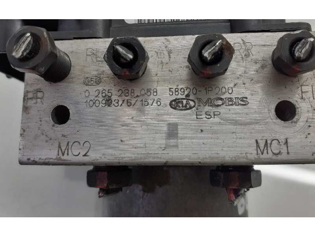 Jednotka ABS 589201P2A0, 0265238058   KIA Venga 2010