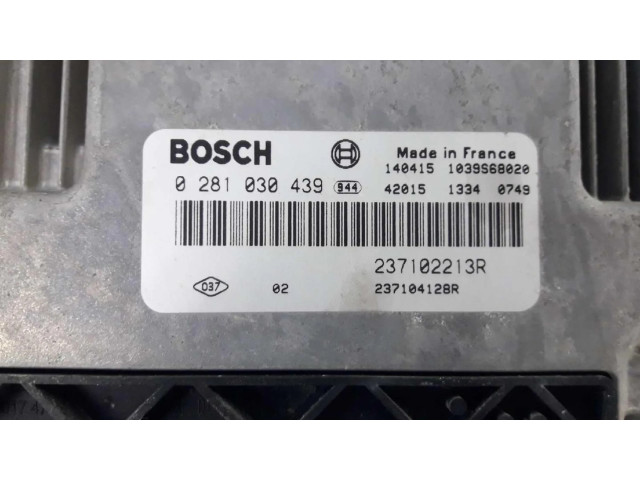 Блок управления двигателя 237102213R, 0281030439 Dacia Dokker