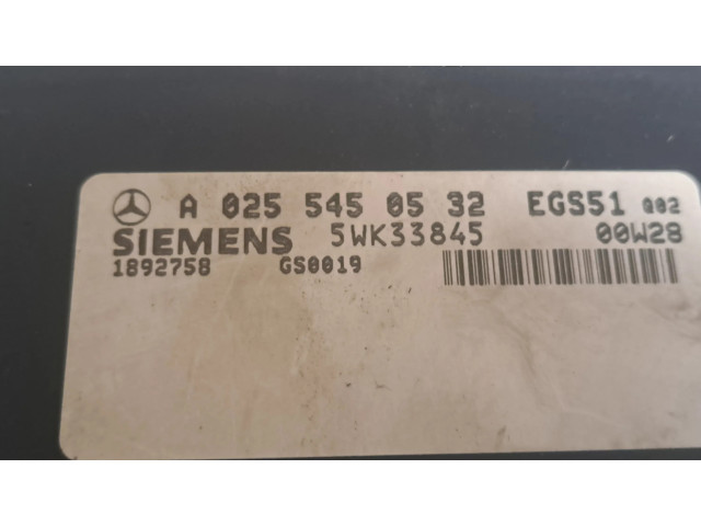 Блок управления коробкой передач A0255450532   Mercedes-Benz E W210