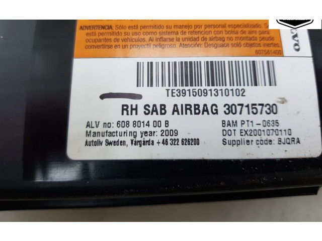Подушка безопасности в сиденье 30715730, 30715730 Volvo V70