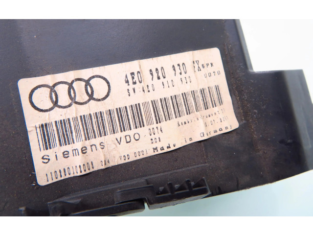 Přístrojová deska Audi A8 S8 D3 4E 2003 4E0920930FX, 4E0920930F