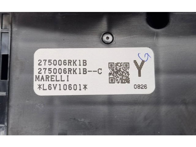 Блок управления климат-контролем 275006RK1B, 687506RR0A Nissan Rogue