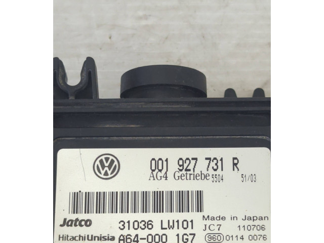 Блок управления коробкой передач 001927731R, 31036LW101   Skoda Fabia Mk1 (6Y)